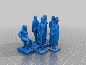 femme 043 044 045 046 047 048 esculturas 3d print model - Mito3D