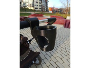 mount cup holder outdoor garden 3d print model - Mito3D