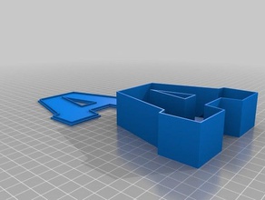 text box lid containers customized 3d print model - Mito3D