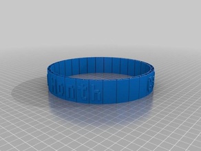 caleb las pulseras personalizado 3d print model - Mito3D