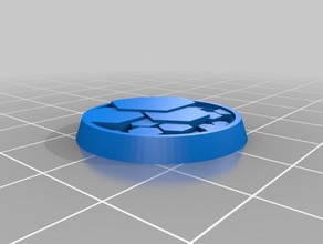 hex base 25mm h3mm games 28mm infinity game 3d print model - Mito3D