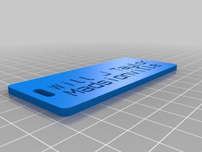 meine angepasste customizer-version des Gepäck-label Organisation 3d print model - Mito3D