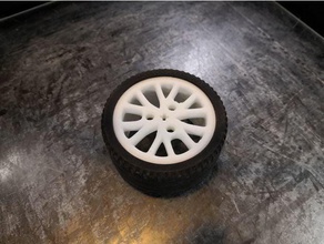 lego rims 688x36zr engineering technic tire tyre 3d print model - Mito3D