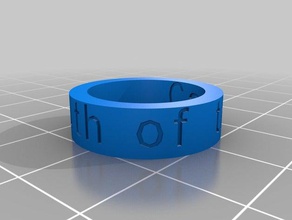 caleb los anillos personalizado 3d print model - Mito3D
