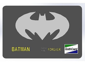 chauve-souris de carte crédit accessoires jeu batcard la salle bains batman grotte dark knight 3d print model - Mito3D