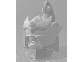 thunder megazord head sculptures powerrangers 3d print model - Mito3D