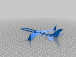 remix one-piece printed glider toys games airplane best edited high quality remixed 3d print model - Mito3D