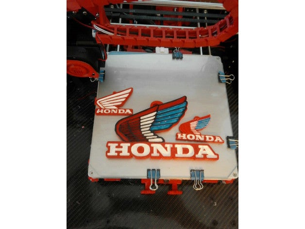 honda red white blue keychain wall art signs logos 1000rr 600rr aniversary cbr design motorcycle rocket street bike vfr 3D print model - Mito3D