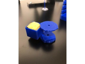 filament cleaner 1 piece 3d printer accessories ikea lack prusa i3 sponge holder 3d print model - Mito3D