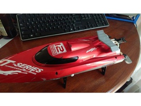ft012 wing vehicles boat ft12 speedboat 3d print model - Mito3D
