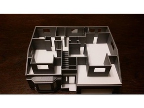 my house buildings structures miniature scale model 3d print model - Mito3D