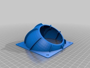 rétro conduit du ventilateur 120x120 d'autres 3d print model - Mito3D