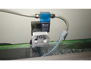 soporte electrovalvula co2 3d printing acuario aquarium electrovalve holder 3d print model - Mito3D
