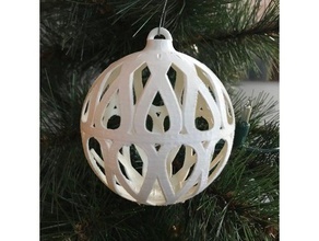 bombilla de navidad ornamento decoración la adorno el árbol x-mas xmas 3d print model - Mito3D