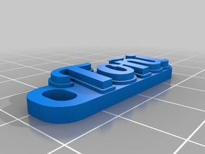per&ntildei i portachiavi personalizzato 3d print model - Mito3D