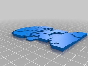 8-bit toad Kreaturen 3d print model - Mito3D