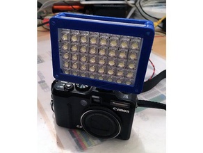 3d flash led supporto printing 3dprint 3dprinting camera adapter mount flashlight 3d print model - Mito3D