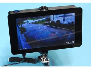 raspberrypi portátil, touchscreen eletrônica a bateria quiosque de lipo mightyboost o monitor moteino tripé 3d print model - Mito3D