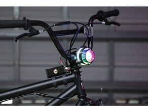 neopixel bici leggera il fai da te adafruit piuma faro anteriore led la luce del 3d print model - Mito3D