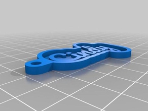 cindy Anahtarlık özelleştirilmiş 3d print model - Mito3D