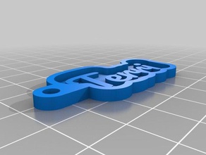 terri de porte-clés personnalisé 3d print model - Mito3D