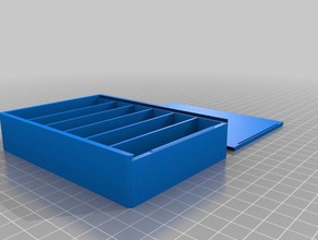 my customized box sliding top snug 101 containers 3d print model - Mito3D