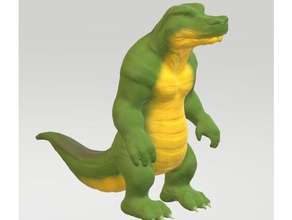 de crocodile animaux blender caractère créature 3d print model - Mito3D