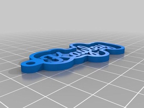 kayley Anahtarlık özelleştirilmiş 3d print model - Mito3D