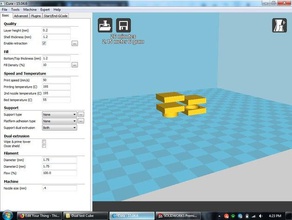 20mm couches de double extrusion test la cube 3d l'impression les tests dualstrusion extrudeuse 3d print model - Mito3D