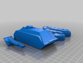 lamia tank destroyer 3d printing warhammer 40k 3d print model - Mito3D