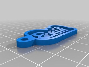 enid Anahtarlık özelleştirilmiş 3d print model - Mito3D