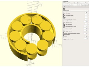 parametric printable ball bearing roller diy bearings openscad 3d print model - Mito3D