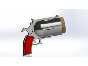 harley quinn pop gun prop props 3d print model - Mito3D