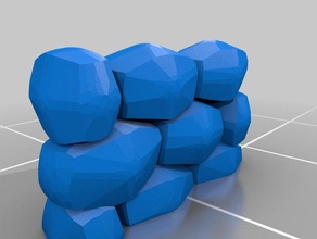meu personalizados parede de pedra 7 adereços 3d print model - Mito3D