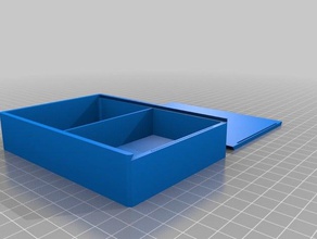 my customized box sliding top 1005 2 containers 3d print model - Mito3D