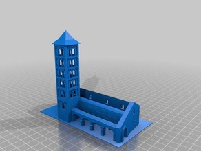 sta eulalia erill la vall des bâtiments structures 3d print model - Mito3D