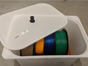 ikea trofast knob filament storage organization humidity hack lid moisture seal 3d print model - Mito3D