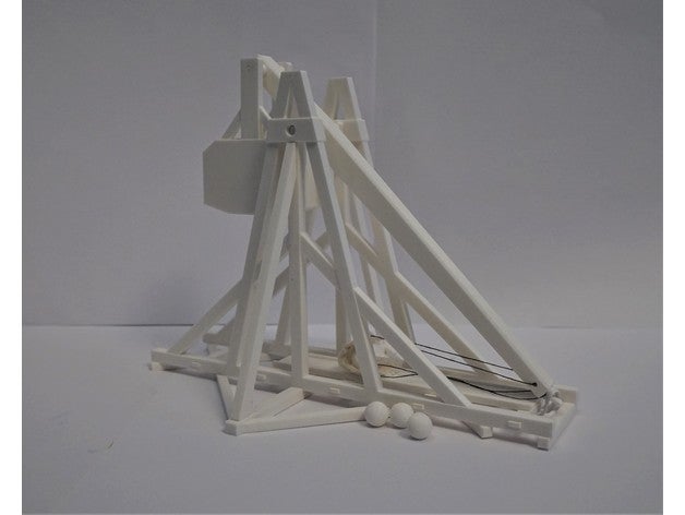 model trebuchet models catapult medieval seige siege 3D print model - Mito3D