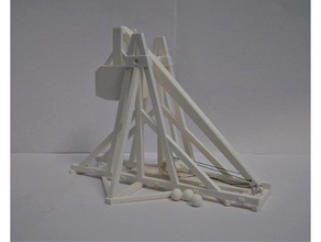 modelo de trabuco modelos catapulta medieval cerco 3d print model - Mito3D