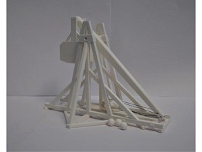 model trebuchet models catapult medieval seige siege 3d print model - Mito3D