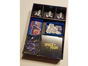 space park game insert games boardgame boardgames boardgamesinlay inserts organizer board box 3d print model - Mito3D