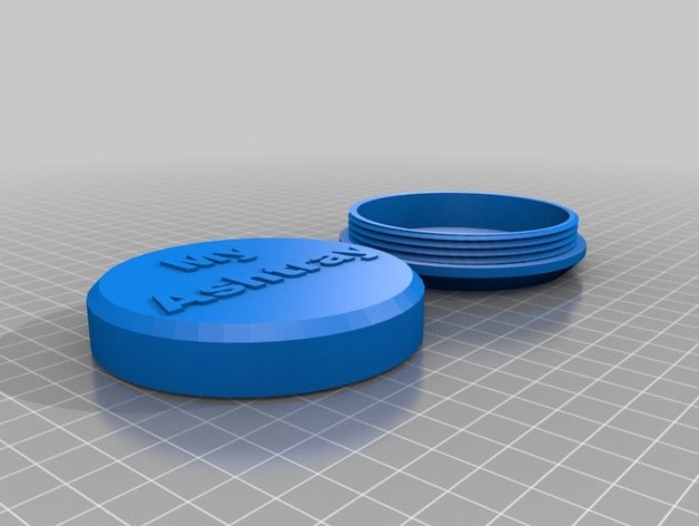 poche cendrier d'autres cigarette fileté 3D print model - Mito3D