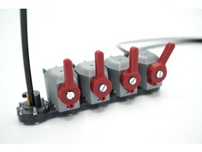 neumático de la válvula manual v2 robótica nsfw 3d print model - Mito3D