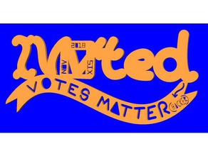 votato nov sei 2018 voti matterhacker 2d art elezioni matterhackers 3d print model - Mito3D