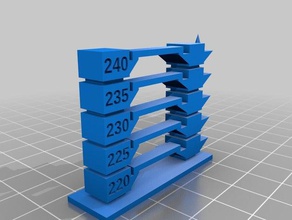 temperature tower version 2 gcode files 3d printing tests 3d print model - Mito3D