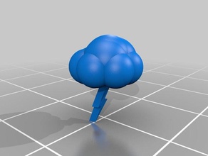 nuage orageux paquet 3d l'impression 3d print model - Mito3D