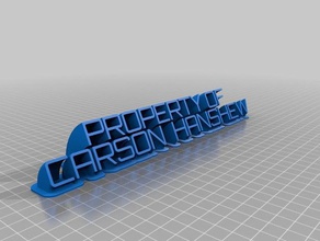 carson office customized 3d print model - Mito3D