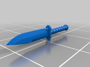 tattico coltello 3d stampa 3d print model - Mito3D