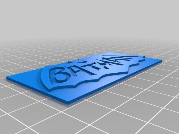 batman placa de la serie tv 1966 1968 3 d impresión 3D print model - Mito3D