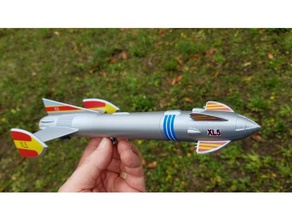 fireball xl-5 model rocket hobby estes xl5 3d print model - Mito3D